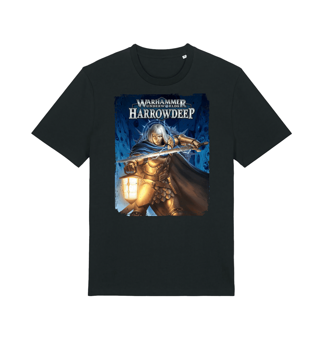 Black Printed T-shirt Front